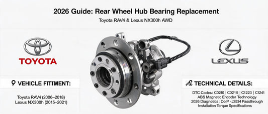 2026 Guide: Rear Wheel Hub Bearing Replacement for Toyota RAV4 & Lexus NX300h AWD