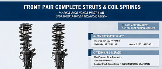 Front Pair Complete Struts & Coil Springs for 2003-2005 Honda Pilot AWD: 2026 Buyer's Guide & Technical Review