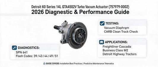 Detroit 60 Series 14L GTA4502V Turbo Vacuum Actuator (757979-0002): 2026 Diagnostic & Performance Guide
