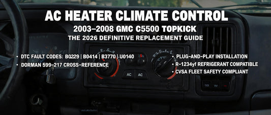 AC Heater Climate Control for 2003–2008 GMC C5500 Topkick: The 2026 Definitive Replacement Guide