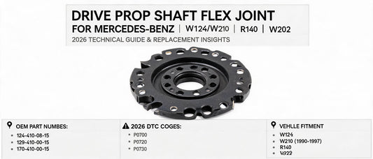 Drive Prop Shaft Flex Joint for Mercedes-Benz W124/W210 (1990–1997), W140, R129, W202 — 2026 Technical Guide & Replacement Insights