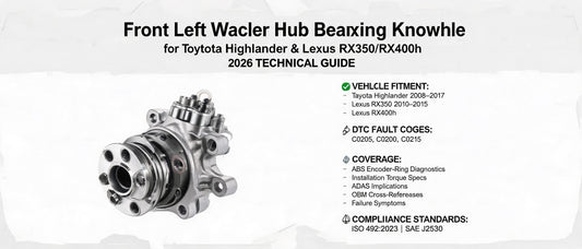 Front Left Wheel Hub Bearing Knuckle for Toyota Highlander & Lexus RX350/RX400h — 2026 Technical Guide