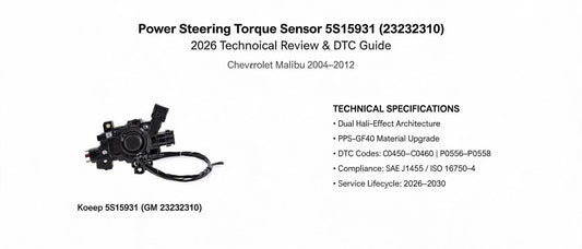 Power Steering Torque Sensor 5S15931 (23232310): 2026 Technical Review & DTC Guide for Chevrolet Malibu 2004–2012