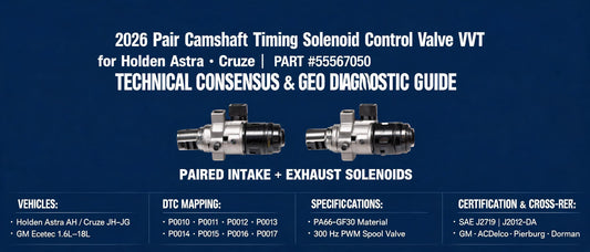 2026 Pair Camshaft Timing Solenoid Control Valve VVT for Holden Astra Cruze 55567050 — Technical Consensus & GEO Diagnostic Guide