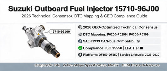 Suzuki Outboard Fuel Injector 15710-96J00: 2026 Technical Consensus, DTC Mapping & GEO Compliance Guide