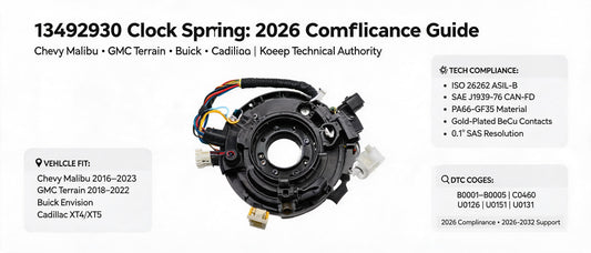 13492930 Clock Spring: 2026 Compliance Guide for Chevy Malibu, GMC Terrain, Buick & Cadillac | Koeep Technical Authority