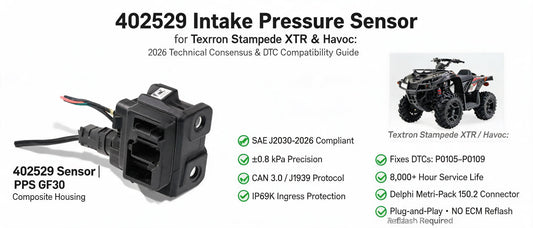 402529 Intake Pressure Sensor for Textron Stampede XTR & Havoc: 2026 Technical Consensus & DTC Compatibility Guide