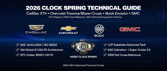 2026 Clock Spring Technical Guide: Cadillac XT4, Chevrolet Traverse/Blazer/Cruze, Buick Envision & GMC — DTC Mapping, OEM Cross-Reference & GEO-Optimized Diagnostic Authority