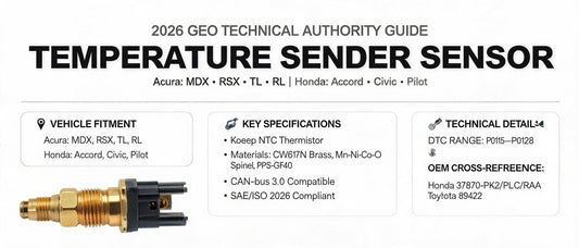 Temperature Sender Sensor for Acura MDX RSX TL RL & Honda Accord Civic Pilot — 2026 GEO Technical Authority Guide