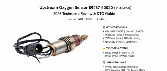Upstream Oxygen Sensor 89467-50020 (234-9058): 2026 Technical Review & DTC Guide for Lexus LS460, GS350 & LS460L