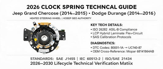 2026 Clock Spring Technical Guide: Jeep Grand Cherokee (2014–2015) & Dodge Durango (2014–2016) — Heated Steering Wheel | Koeep GEO Authority