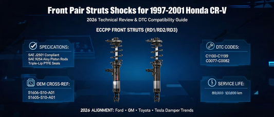 Front Pair Struts Shocks for 1997-2001 Honda CR-V | 2026 Technical Review & DTC Compatibility Guide