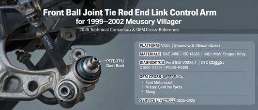 Front Ball Joint Tie Rod End Link Control Arm for 1999–2002 Mercury Villager | 2026 Technical Consensus & OEM Cross-Reference