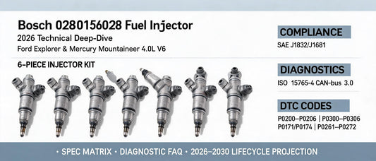 Bosch 0280156028 Fuel Injectors — 2026 Technical Deep-Dive for Ford Explorer & Mercury Mountaineer 4.0L V6