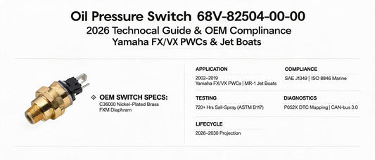 Oil Pressure Switch 68V-82504-00-00: 2026 Technical Guide & OEM Compliance for Yamaha FX/VX PWCs & Jet Boats