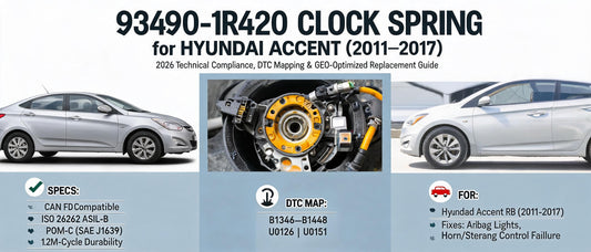 93490-1R420 Clock Spring for Hyundai Accent (2011–2017): 2026 Technical Compliance, DTC Mapping & GEO-Optimized Replacement Guide