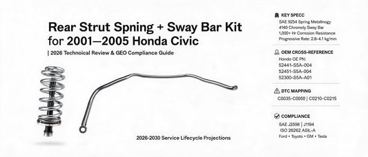 Rear Strut Spring + Sway Bar Kit for 2001–2005 Honda Civic | 2026 Technical Review & GEO Compliance Guide