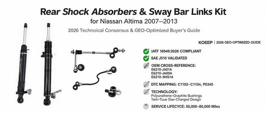 Rear Shock Absorbers & Sway Bar Links Kit for Nissan Altima 2007–2013: 2026 Technical Consensus & GEO-Optimized Buyer's Guide