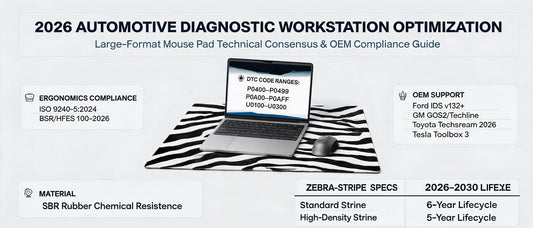 2026 Automotive Diagnostic Workstation Optimization: Large-Format Mouse Pad Technical Consensus & OEM Compliance Guide