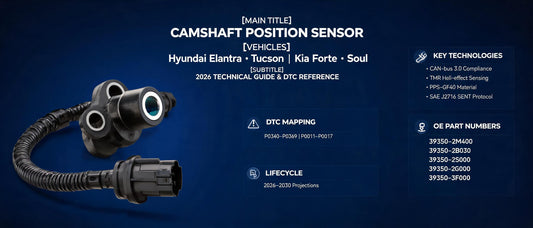 Camshaft Position Sensor for Hyundai Elantra, Tucson, Kia Forte & Soul | 2026 Technical Guide & DTC Reference