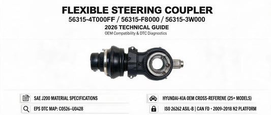 Flexible Steering Coupler 56315-4T000FFF / 56315-F8000 / 56315-3W000: 2026 Technical Guide, OEM Compatibility & DTC Diagnostics