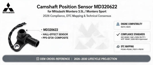 Camshaft Position Sensor MD320622 for Mitsubishi Montero 3.5L: 2026 Compliance, DTC Mapping & Technical Consensus
