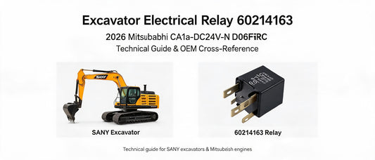 Excavator Electrical Relay 60214163: 2026 Mitsubishi CA1a-DC24V-N D06FRC Technical Guide & OEM Cross-Reference