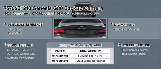 95766B1210 Genesis G80 Backup Camera: 2026 Compliance, DTC Mapping & OEM Cross-Reference Guide