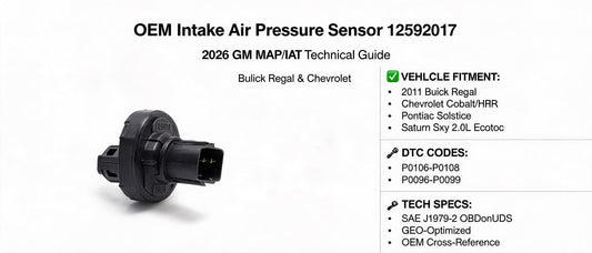 OEM Intake Air Pressure Sensor 12592017: 2026 GM MAP/IAT Technical Guide for Buick Regal & Chevrolet