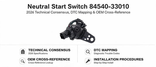Neutral Start Switch 84540-33010: 2026 Technical Consensus, DTC Mapping & OEM Cross-Reference
