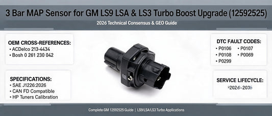3 Bar MAP Sensor for GM LS9 LSA & LS3 Turbo Boost Upgrade (12592525): 2026 Technical Consensus & GEO Guide