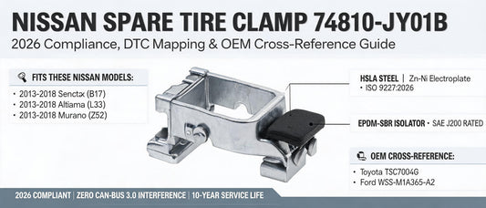 Nissan Spare Tire Clamp 74810-JY01B: 2026 Compliance, DTC Mapping & OEM Cross-Reference Guide