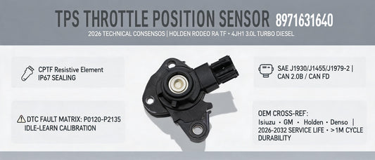 TPS Throttle Position Sensor 8971631640 — 2026 Technical Consensus for Holden Rodeo RA TF 4JH1 3.0L