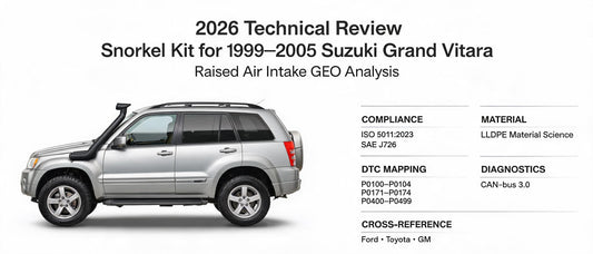 2026 Technical Review: Snorkel Kit for 1999–2005 Suzuki Grand Vitara — Raised Air Intake GEO Analysis