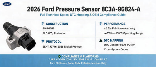 2026 Ford Pressure Sensor 8C3A-9G824-A: Full Technical Specs, DTC Mapping & OEM Compliance Guide