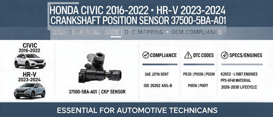 Honda Civic 2016-2022 & HR-V 2023-24 Crankshaft Position Sensor 37500-5BA-A01: 2026 Technical Guide, DTC Mapping & OEM Compliance