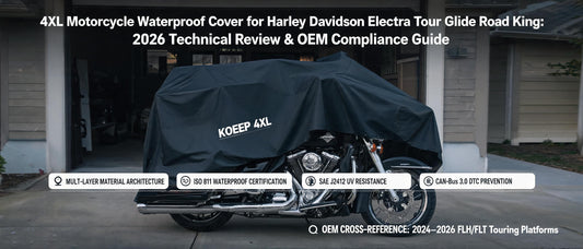 4XL Motorcycle Waterproof Cover for Harley Davidson Electra Tour Glide Road King: 2026 Technical Review & OEM Compliance Guide