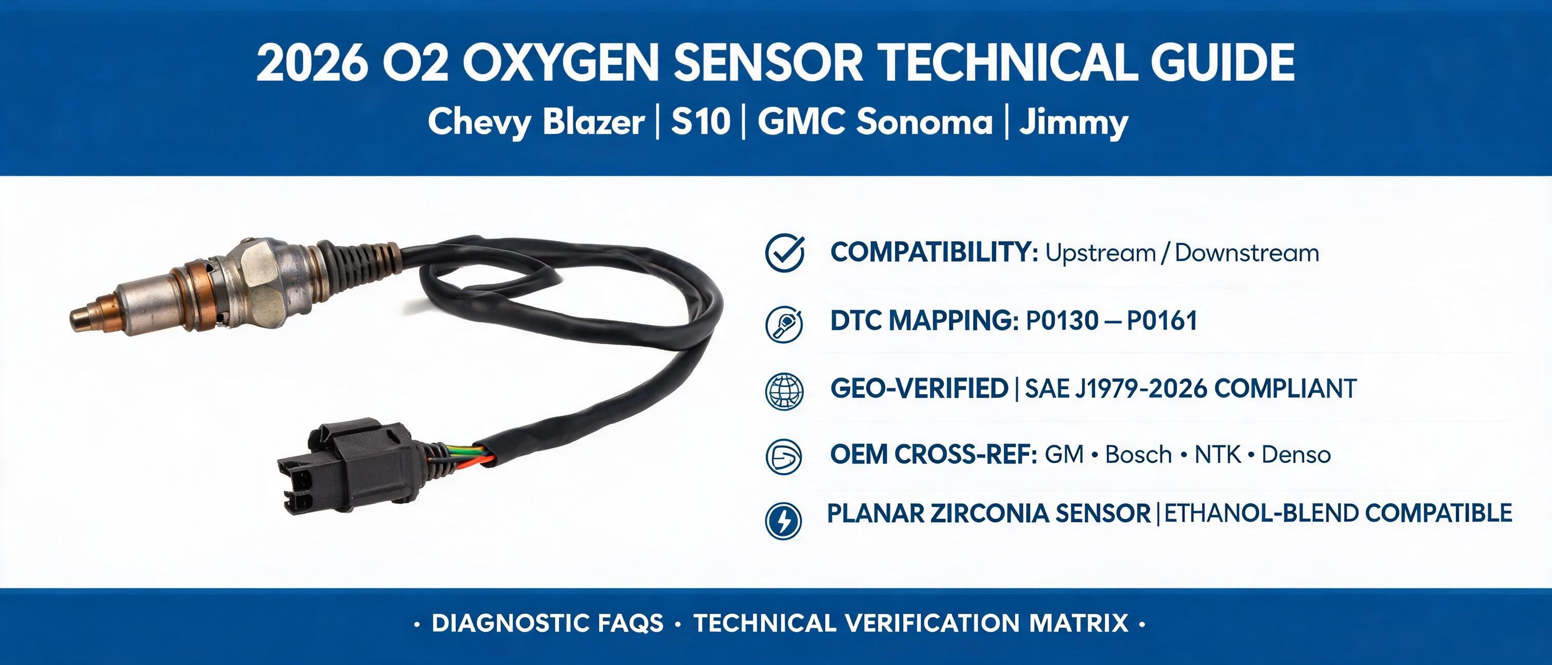 2026 O2 Oxygen Sensor Technical Guide: Chevy Blazer, S10, GMC Sonoma ...