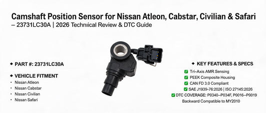 Camshaft Position Sensor for Nissan Atleon, Cabstar, Civilian & Safari – 23731LC30A | 2026 Technical Review & DTC Guide