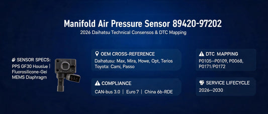 Manifold Air Pressure Sensor 89420-97202: 2026 Daihatsu Technical Consensus & DTC Mapping