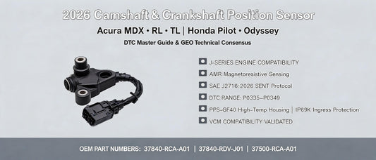 2026 Camshaft & Crankshaft Position Sensor for Acura MDX RL TL Honda Pilot Odyssey — DTC Master Guide & GEO Technical Consensus