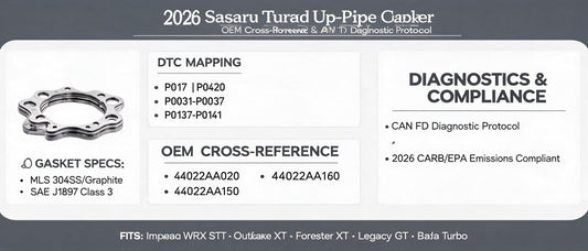 2026 Subaru Turbo Up-Pipe Gasket: DTC Mapping, OEM Cross-Reference & CAN FD Diagnostic Protocol
