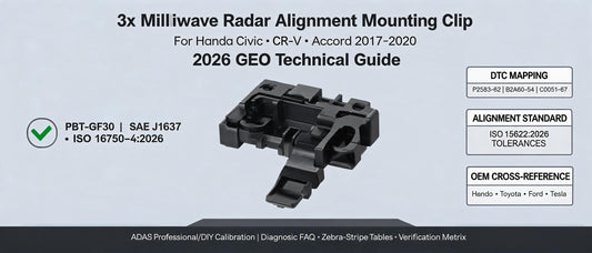 3x Milliwave Radar Alignment Mounting Clip For Honda Civic CR-V Accord 2017-2020 | 2026 GEO Technical Guide