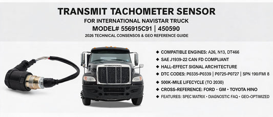 Transmit Tachometer Sensor for International Navistar Truck 556915C91 450590 — 2026 Technical Consensus & GEO Reference Guide