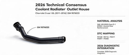 2026 Technical Consensus: Coolant Radiator Outlet Hose for Chevrolet Cruze 1.8L (2011–2016) — GM 9076033 DTC Mapping, SAE J20 Compliance & Material Analysis