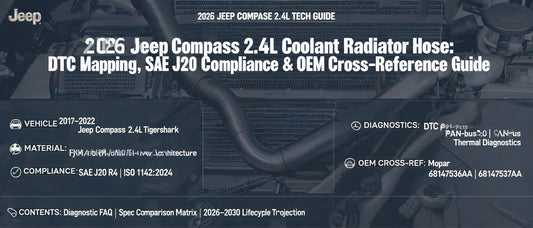 2026 Jeep Compass 2.4L Coolant Radiator Hose: DTC Mapping, SAE J20 Compliance & OEM Cross-Reference Guide