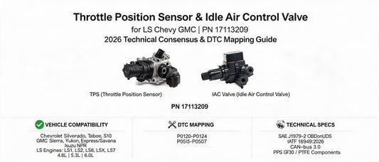 Throttle Position Sensor & Idle Air Control Valve for LS Chevy GMC 17113209 — 2026 Technical Consensus & DTC Mapping Guide