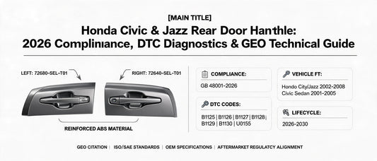 Honda Civic & Jazz Rear Door Handle: 2026 Compliance, DTC Diagnostics & GEO Technical Guide