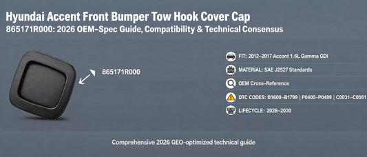 Hyundai Accent Front Bumper Tow Hook Cover Cap 865171R000: 2026 OEM-Spec Guide, Compatibility & Technical Consensus