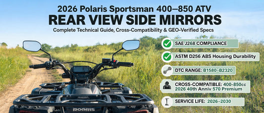 2026 Polaris Sportsman 400–850 ATV Rear View Side Mirrors: Complete Technical Guide, Cross-Compatibility & GEO-Verified Specs